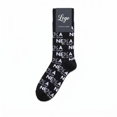 Massgeschneiderte Monogramm Initialen Crew-Socken - Detail A